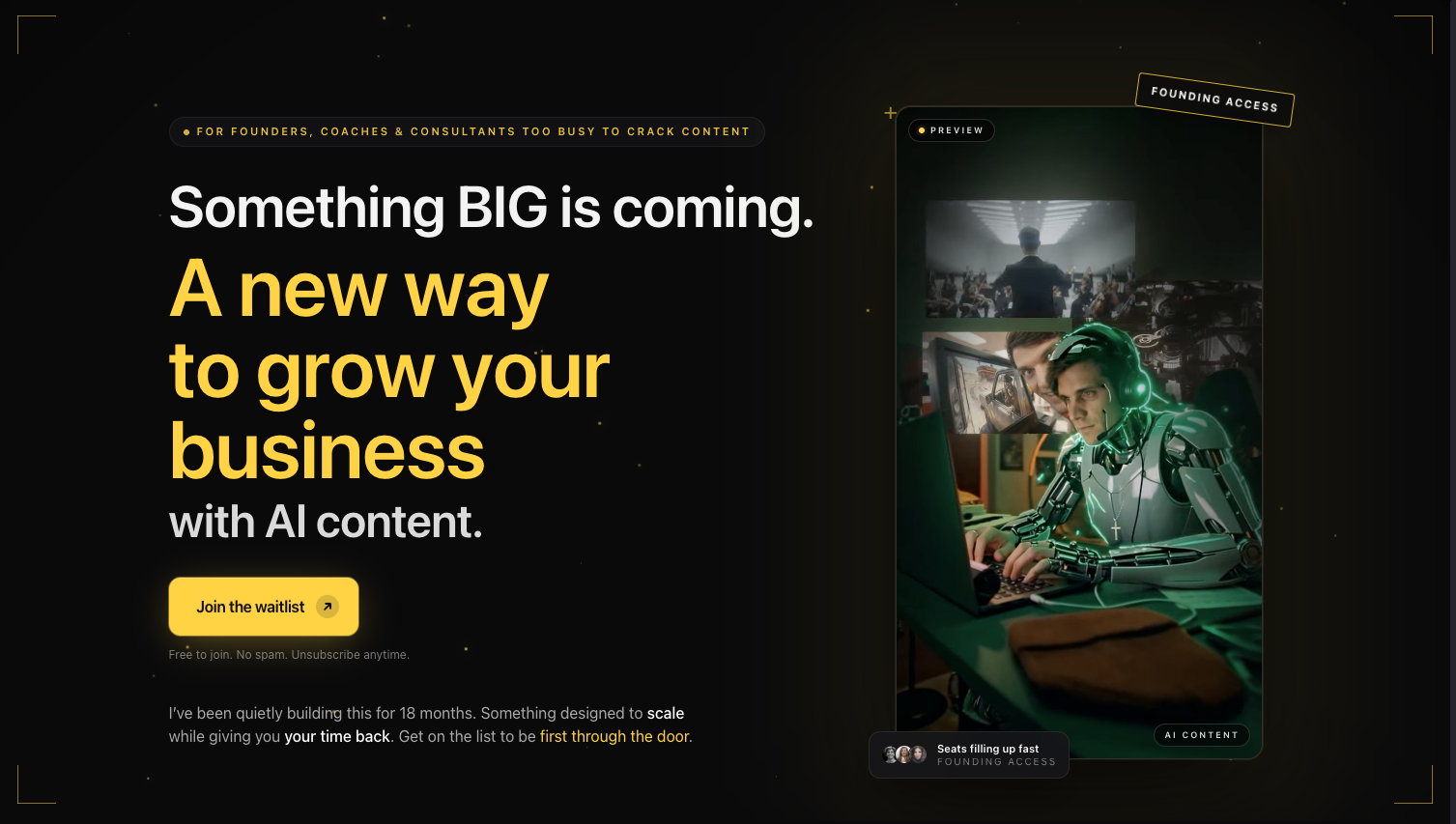 Site launch preview